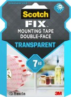 Scotch FIX™ TRANSPARENT doppelseitiges Klebeband...