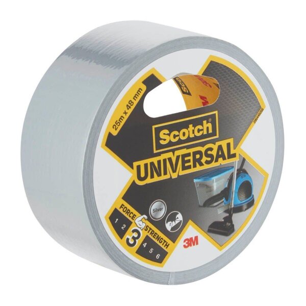Scotch Universal Gewebeband silber 48,0 mm x 25,0 m 1 Rolle
