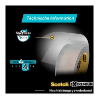 Scotch Extremium™ INVISIBLE Gewebeband transparent 48,0 mm x 25,0 m 1 Rolle