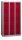 BISLEY Schließfachschrank MonoBloc ML09T4 lichtgrau, kardinalrot ML09T4506, 12 Schließfächer 90,0 x 50,0 x 170,0 cm