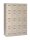 BISLEY Schließfachschrank MonoBloc ML11Q4 lichtgrau ML11Q4645, 16 Schließfächer 118,3 x 50,0 x 170,0 cm