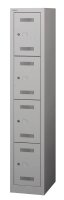 BISLEY Schließfachschrank MonoBloc ML03S4 lichtgrau ML03S4645, 4 Schließfächer 32,2 x 50,0 x 170,0 cm
