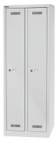 BISLEY Spind MonoBloc ML06D1 lichtgrau ML06D1645, 2 Schließfächer 61,0 x 50,0 x 170,0 cm