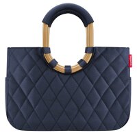 reisenthel® Einkaufskorb loopshopper M Kunstfaser  frame rhombus midnight gold