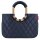 reisenthel® Einkaufskorb loopshopper M Kunstfaser  frame rhombus midnight gold