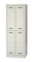 BISLEY Spind MonoBloc ML06D2 lichtgrau ML06D2645, 4 Schließfächer 61,0 x 50,0 x 170,0 cm