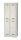BISLEY Spind MonoBloc ML06D2 lichtgrau ML06D2645, 4 Schließfächer 61,0 x 50,0 x 170,0 cm