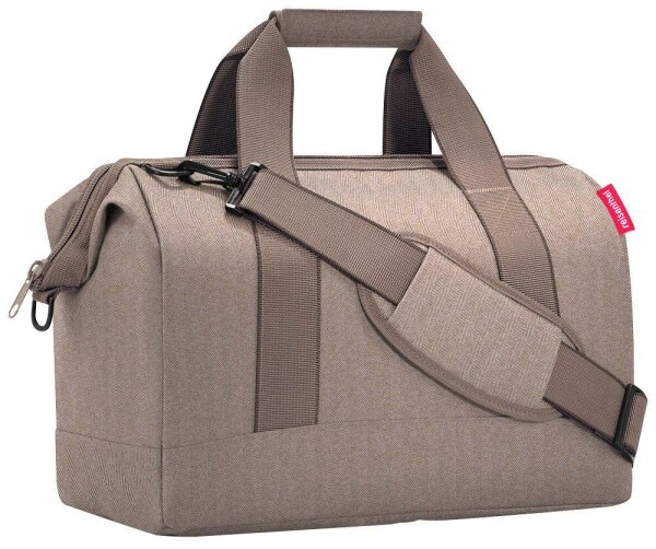reisenthel® Reisetasche allrounder M Kunstfaser herringbone mokka MS6054
