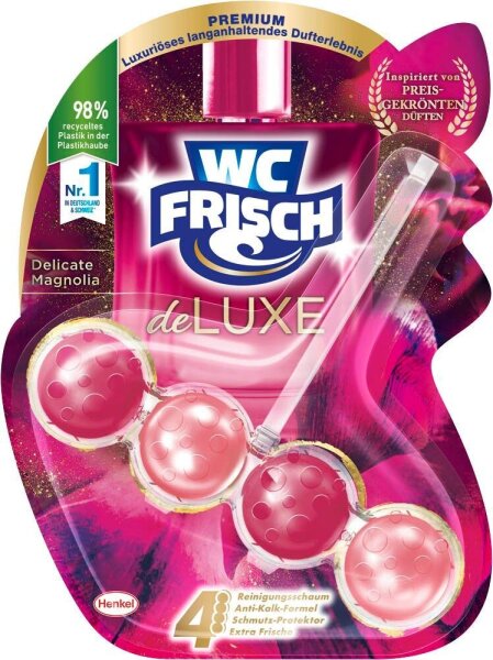 WC FRISCH deLUXE WC-Duftspüler Delicate Magnolia, 50 g