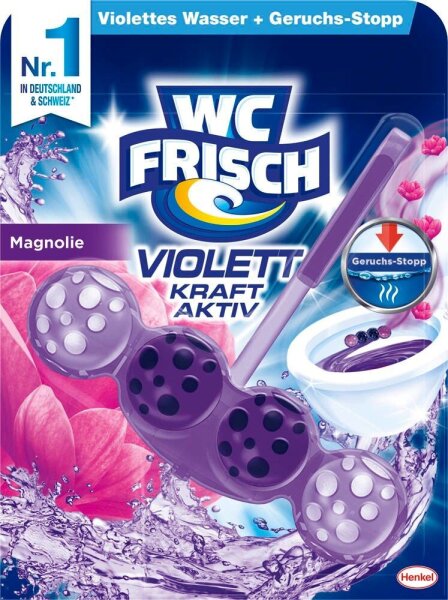 WC FRISCH VIOLETT KRAFT AKTIV WC-Duftspüler Magnolie, 50,0 g  ( W1V5 )