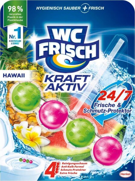 WC FRISCH KRAFT AKTIV WC-Duftspüler Hawaii, 50 g