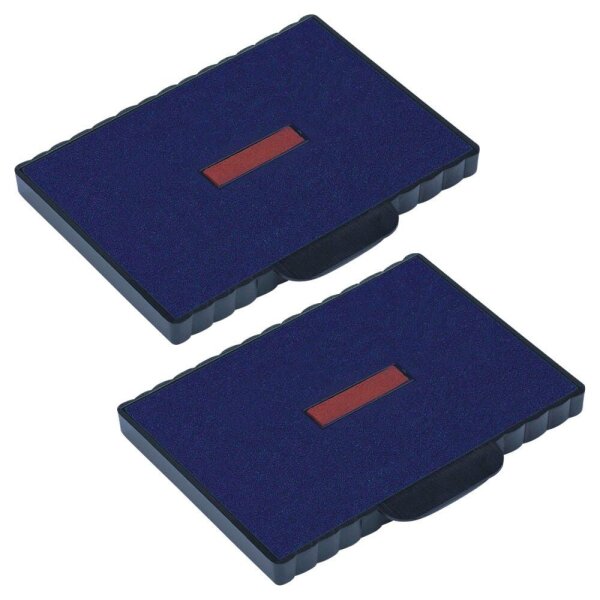 trodat Ersatzstempelkissen 6/511/2 blau/rot 8,5 x 5,5 cm, 2 St.