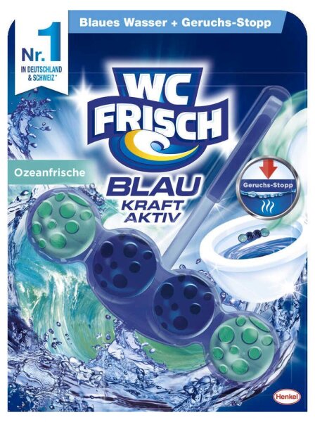 WC FRISCH BLAU KRAFT AKTIV WC-Duftspüler Ozeanfrische, 50 g