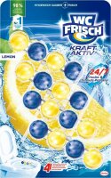 WC FRISCH KRAFT AKTIV WC-Duftspüler Lemon, 4x 50,0 g