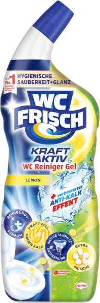 WC FRISCH KRAFT AKTIV WC-Reiniger Lemon, 750 ml