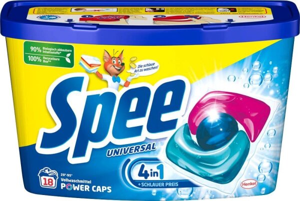 Spee UNIVERSAL 4in1 Waschmittel Caps, 18 St.