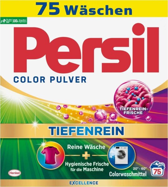 Persil COLOR PULVER TIEFENREIN Waschmittel Pulver, 4,5 kg
