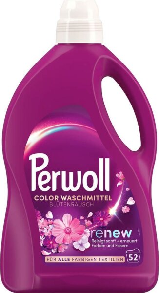 Perwoll COLOR BLÜTENRAUSCH renew Waschmittel flüssig, 2,6 l
