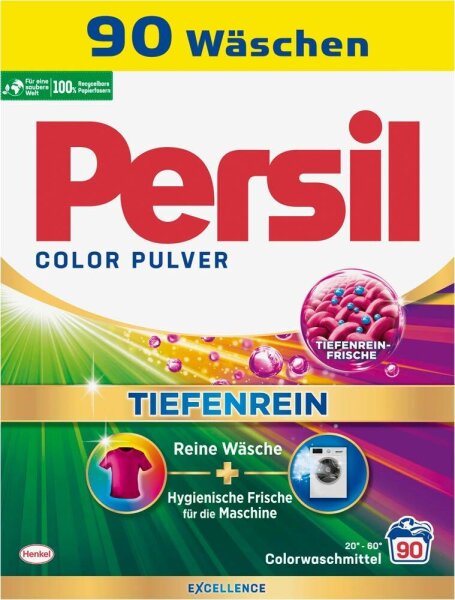 Persil COLOR PULVER TIEFENREIN Waschmittel Pulver, 5,4 kg