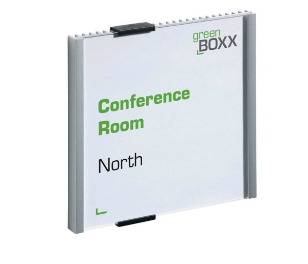 DURABLE Türschild INFO SIGN Metall silber 14,9 x 14,85 cm, 1 St.