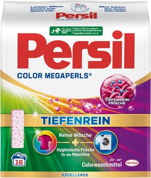 Persil COLOR MEGAPERLS TIEFENREIN Waschmittel Perls, 1,04 kg