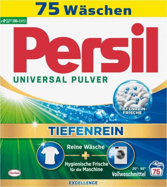 Persil UNIVERSAL PULVER TIEFENREIN Waschmittel Pulver, 4,5 kg