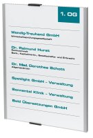 DURABLE Türschild INFO SIGN Metall silber DIN A4, 1 St.