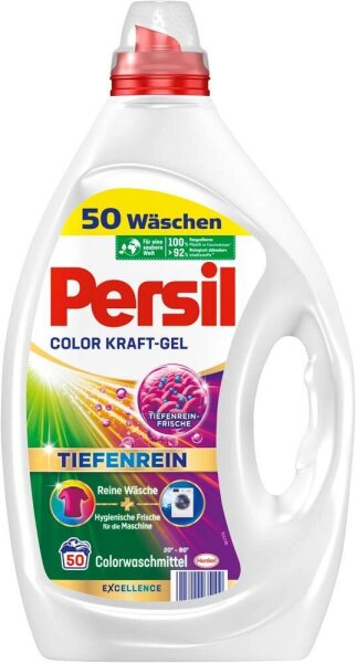 Persil COLOR KRAFT-GEL TIEFENREIN Waschmittel flüssig, 2,25 l