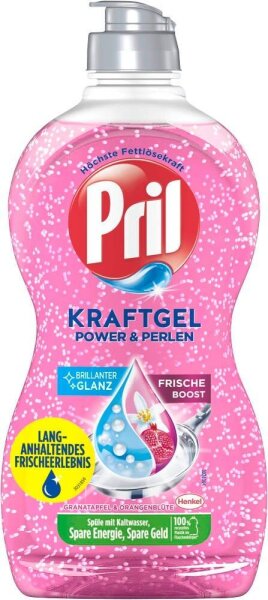 Pril KRAFTGEL POWER & PERLEN Spülmittel, 450 ml, 1 St.