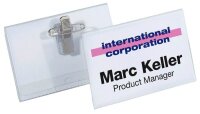 DURABLE Namensschilder mit Kombiklemme 7,5 x 4,0 cm, 50 St.