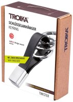 TROIKA® Schlüsselanhänger TWISTER schwarz
