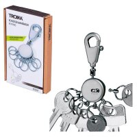 TROIKA® Schlüsselanhänger PATENT silber
