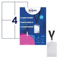 AVERY Zweckform Namensschilder mit Textilband 10,5 x 14,8...