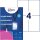 AVERY Zweckform Namensschilder mit Textilband 10,5 x 14,8 cm, 3 Blatt