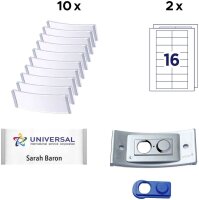 AVERY Zweckform Namensschilder mit Magnet 8,0 x 3,4 cm, 1...