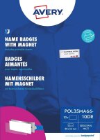 AVERY Zweckform Namensschilder mit Magnet 8,0 x 3,4 cm, 1 Set