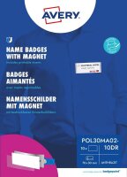 AVERY Zweckform Namensschilder mit Magnet 7,0 x 3,0 cm, 1 Set