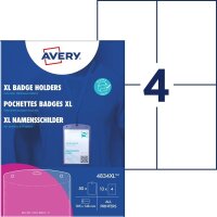 AVERY Zweckform XL Namensschilder 10,5 x 14,8 cm, 13 Blatt
