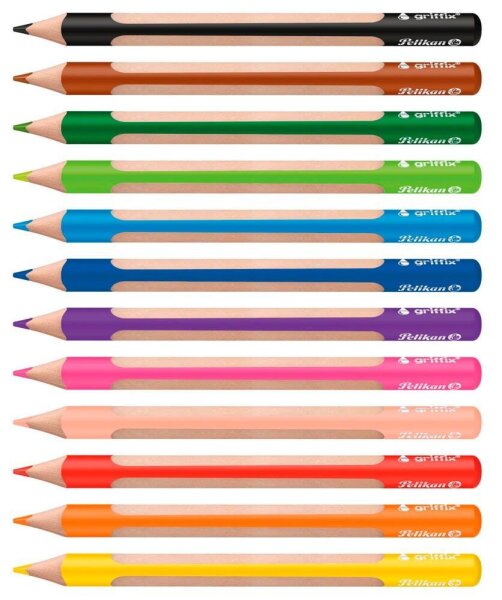 Pelikan griffix® Buntstifte farbsortiert, 12 St.