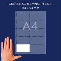 AVERY Zweckform Einsteckschilder für Namensschilder 90,0 x 54,0 mm, 200 St.