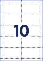 AVERY Zweckform Namensschilder mit Kombiklemme 90 x 54,0 mm, 10 St.