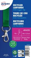 AVERY Zweckform Lanyards 4842G, Karabiner, grün, 10 St.