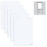 herlitz Flipchart-Papier kariert 65,0 x 98,0 cm, 20...