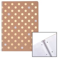 herlitz Collegeblock Pure Glam kariert DIN A4 mit Rand, 1...