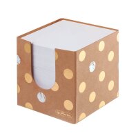 herlitz Zettelbox Pure Glam braun inkl. 700 Notizzettel,...