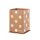 herlitz Stiftehalter Pure Glam braun mit metallic Punkten Karton 6,5 x 6,5 x 10,0 cm