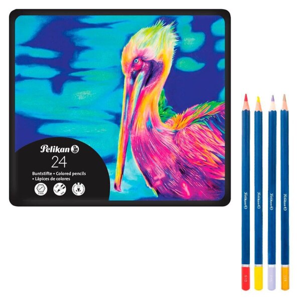 Pelikan Premium Buntstifte farbsortiert, 24 St.
