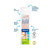 Pelikan 613F Pinsel-Set Größe 2, 6, 8, 10, 12,...