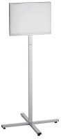 DURABLE Infoständer INFO STAND OUTDOOR silber DIN A3 63,8 x 63,8 x 142,0 cm, 1 St.