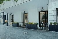 DURABLE Infoständer INFO STAND OUTDOOR silber DIN A3 63,8 x 63,8 x 142,0 cm, 1 St.